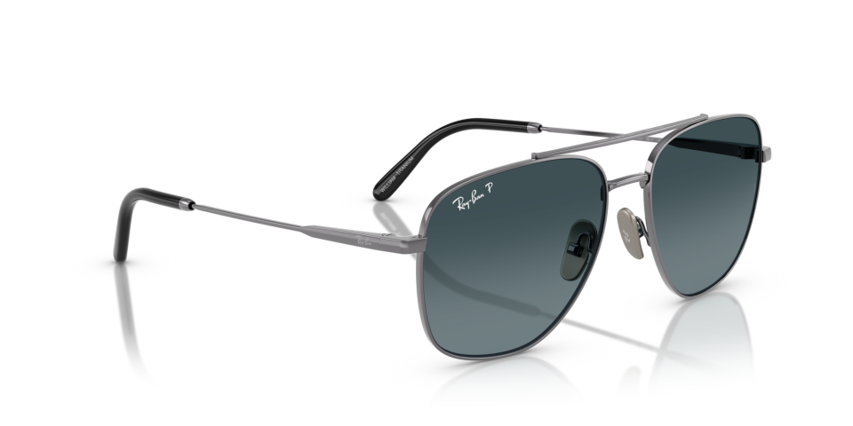 Ray-Ban 0RB8097 165/S3 59-17 Polarize Tıtanıum Erkek Güneş Gözlüğü