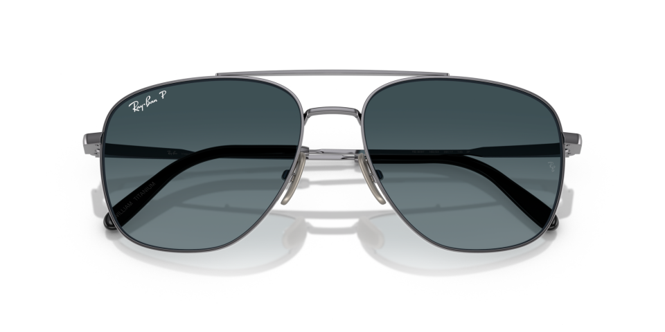 Ray-Ban 0RB8097 165/S3 59-17 Polarize Tıtanıum Erkek Güneş Gözlüğü