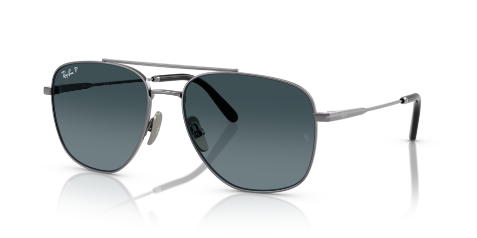 Ray-Ban 0RB8097 165/S3 59-17 Polarize Tıtanıum Erkek Güneş Gözlüğü