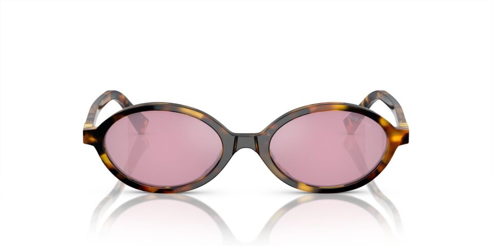 MIU MIU 04ZS VAU50D 50-18 Pembe Camlı Oval Kadın Güneş Gözlüğü