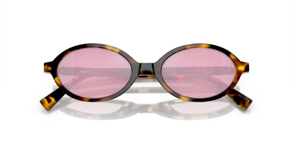 MIU MIU 04ZS VAU50D 50-18 Pembe Camlı Oval Kadın Güneş Gözlüğü
