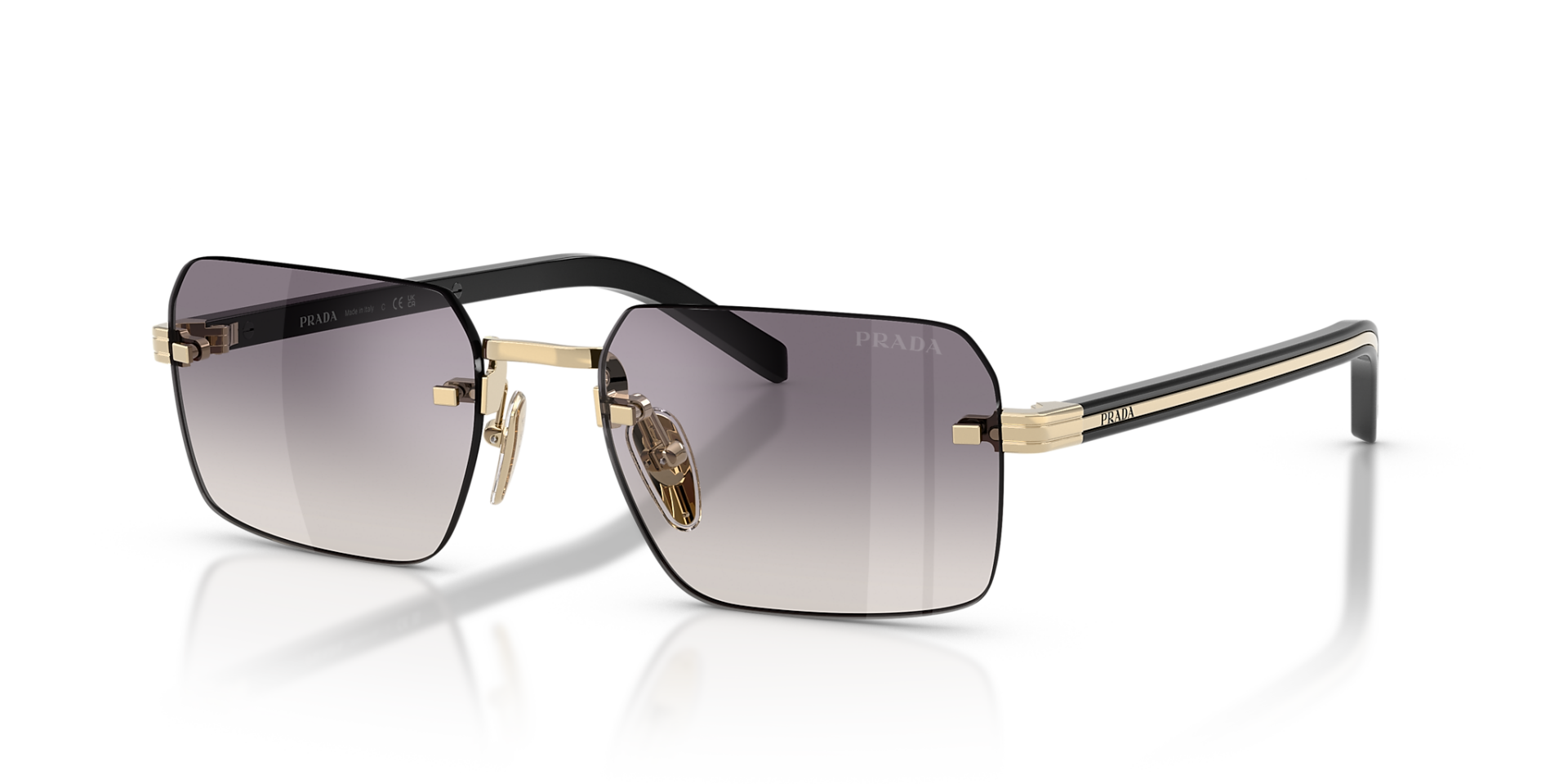 Prada 0PR D55S ZVN60W 55-19 Çerçevesiz Unisex Güneş Gözlüğü