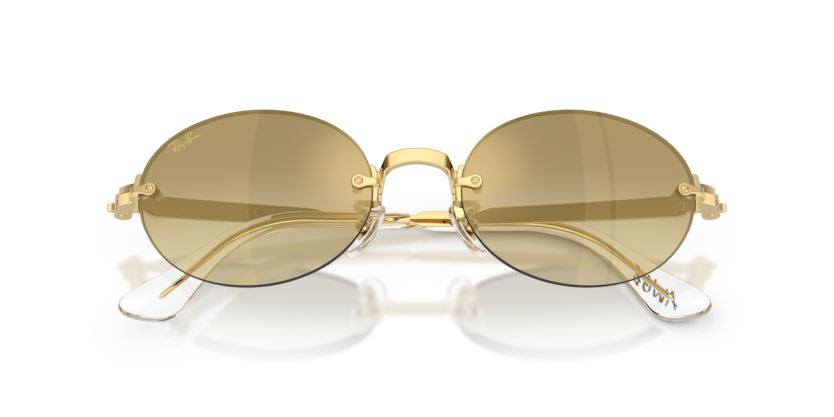 Ray-Ban 0RB3929 001/7I 54-20 Çerçevesiz Oval Güneş Gözlüğü