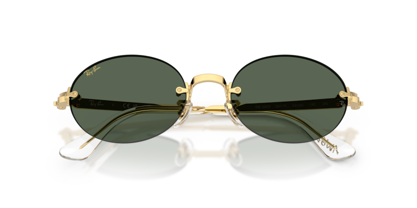 Ray-Ban 0RB3929 001/71 54-20 Çerçevesiz Oval Güneş Gözlüğü