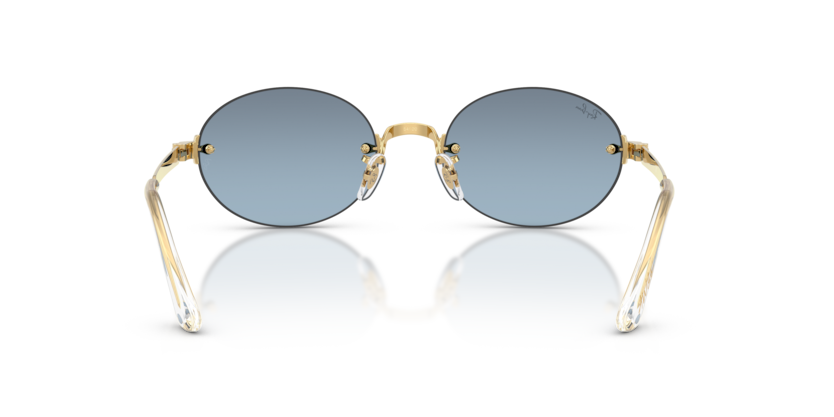 Ray-Ban 0RB3929 001/S2 54-20 Çerçevesiz Oval Güneş Gözlüğü