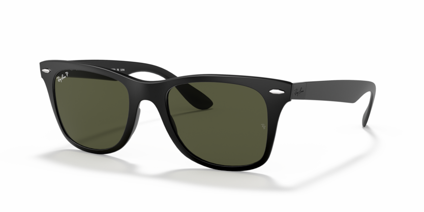 Ray-Ban RB4195 601S9A 52-20 Wayfarer Liteforce Polarize Unisex Güneş Gözlüğü Siyah Yeşil G-15