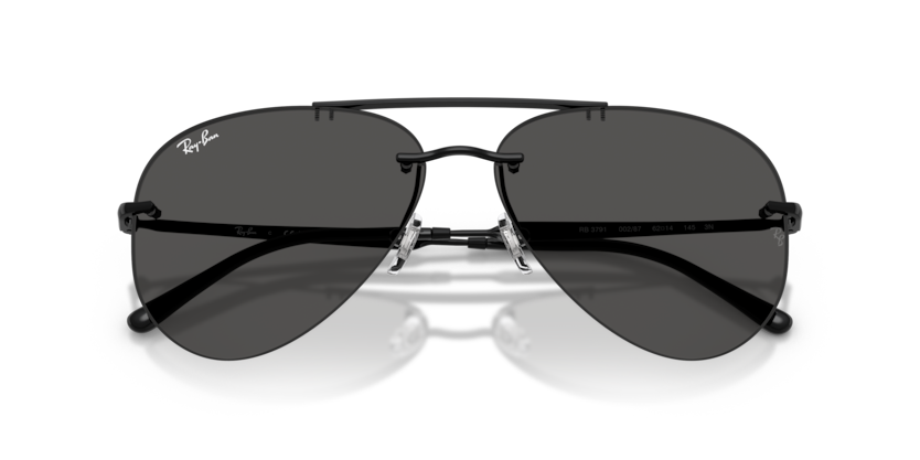 Ray-Ban RB3791 002/87 59-14 Unisex Çerçevesiz Aviator Güneş Gözlüğü