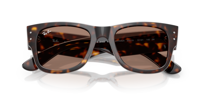 Ray-Ban RB0840S 902/1A 51-21 Mega Wayfarer Unisex Güneş Gözlüğü