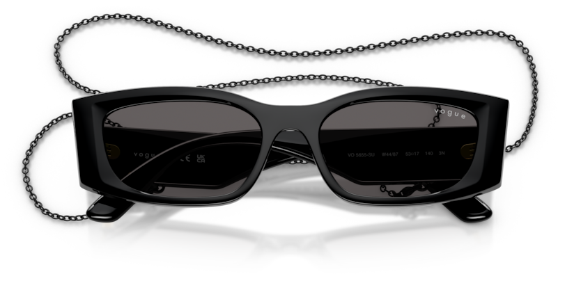 Vogue 0VO5655SU W44/87 53-17 Zincir Aksesuarlı Kadın Güneş Gözlüğü