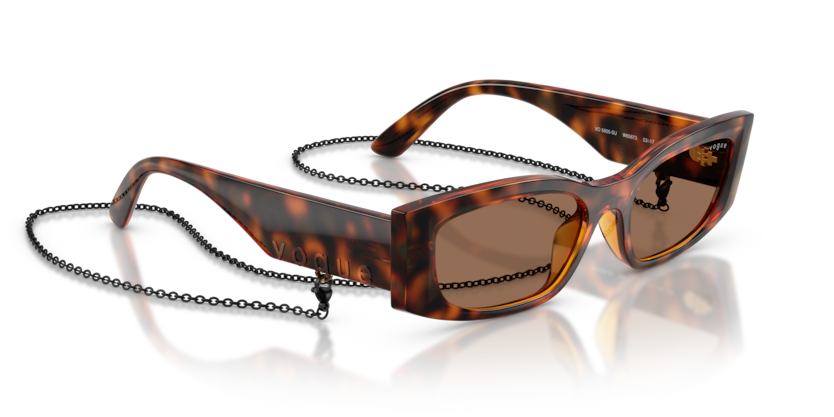 Vogue 0VO5655SU W65673 53-17 Zincir Aksesuarlı Kadın Güneş Gözlüğü