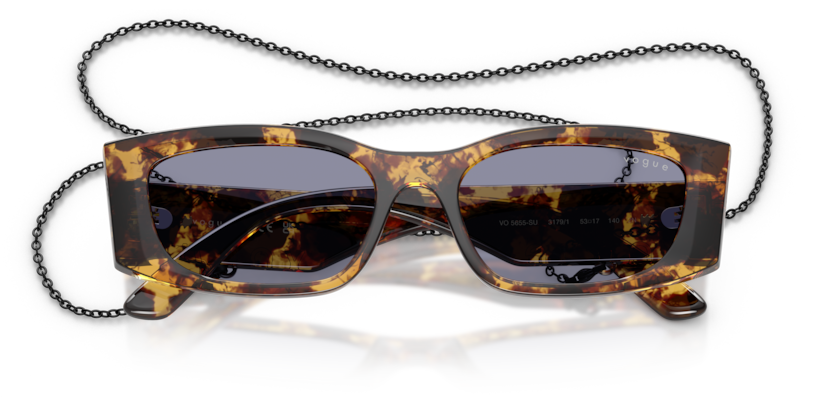 Vogue 0VO5655SU 3179/1 53-17 Zincir Aksesuarlı Kadın Güneş Gözlüğü